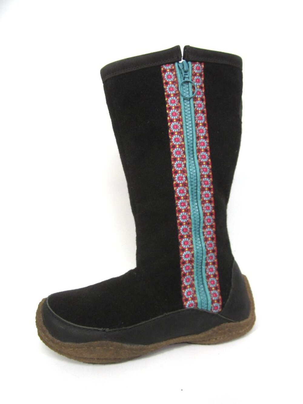 Sorel Womens Size 6 Norquay Felted Wool Blend Boho Winter Boots DWR Black Blue